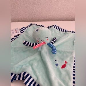 🐙NWT🐙 blue octopus Douglas lil’ snuggler square blankie